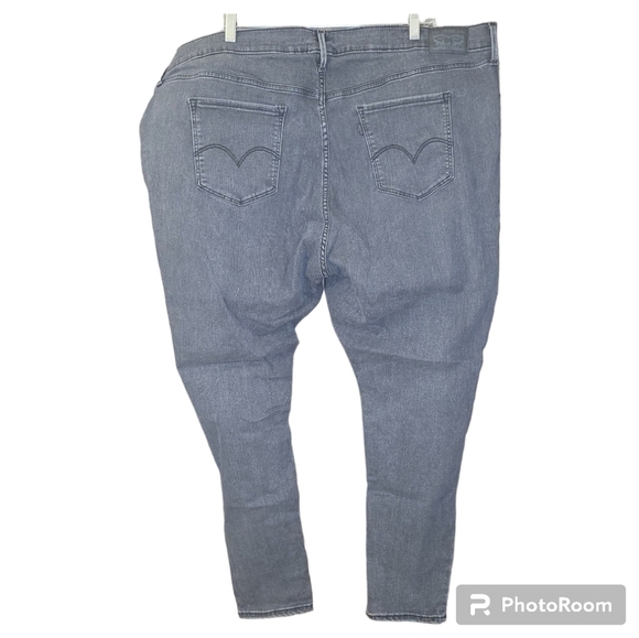 Levi's black 711 High Rise Super Skinny plus size jeans - Picture 5 of 12